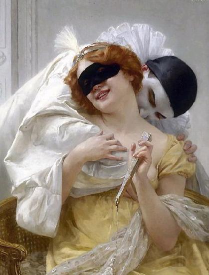 Guillaume Seignac Pierrot's embrace France oil painting art